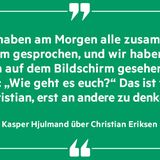 Kasper Hjulmand über Christian Eriksen
