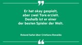 Roland Sallai über Cristiano Ronaldo