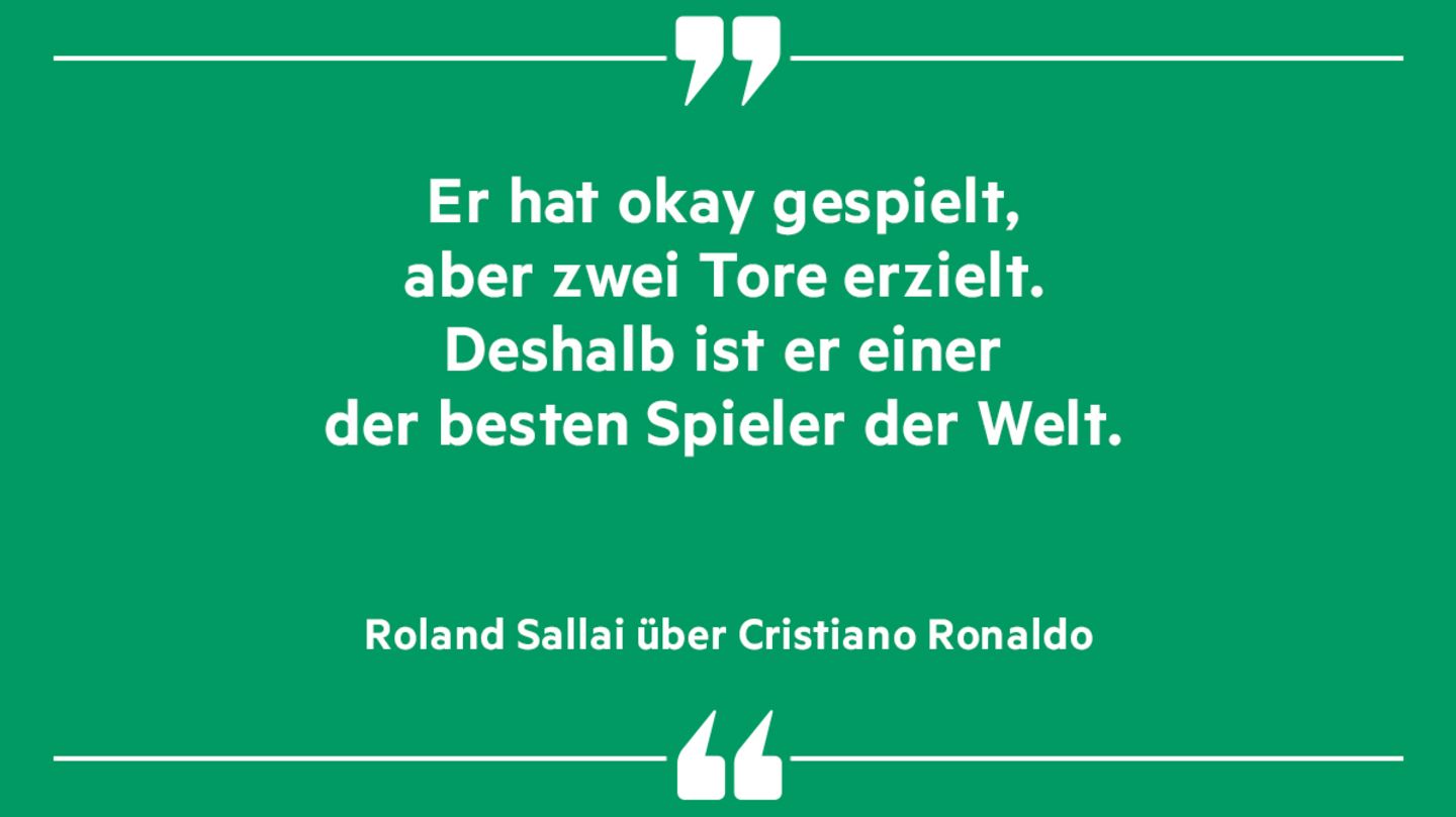 Roland Sallai über Cristiano Ronaldo