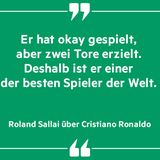 Roland Sallai über Cristiano Ronaldo