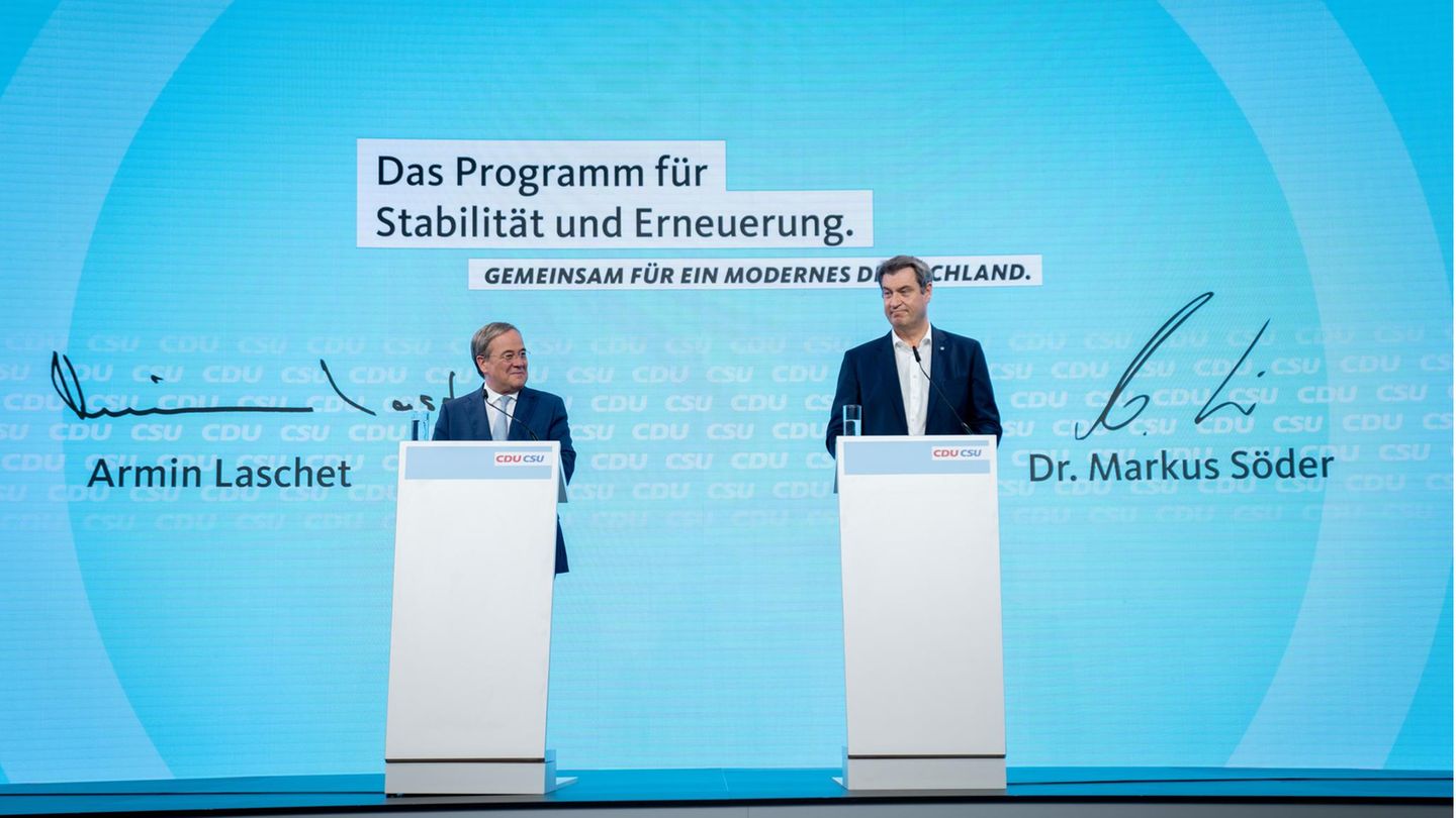 Armin Laschet (l) und Markus Söder Armin Laschet (l) und Markus Söder