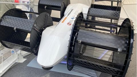 Ein kleines Modell ist bereits geflogen.