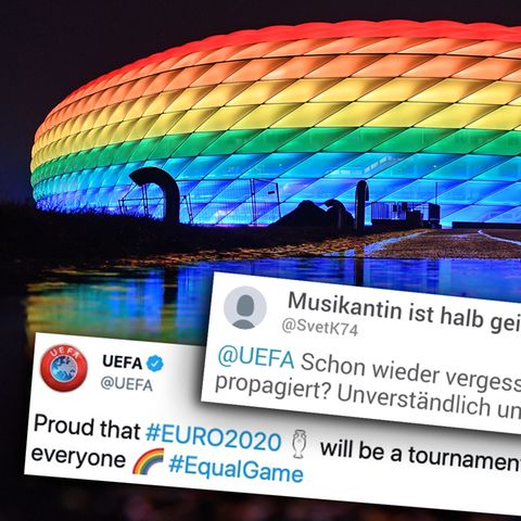 Nach Verbot von Regenbogen-Beleuchtung: Wirklich so proud? Wie ein alter Tweet der Uefa um die Ohren fliegt