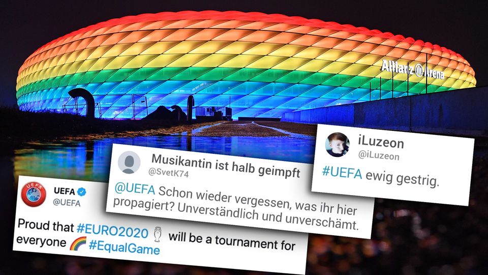 Regenbogen-Stadion: Ein alter Tweet fliegt der Uefa um die ...