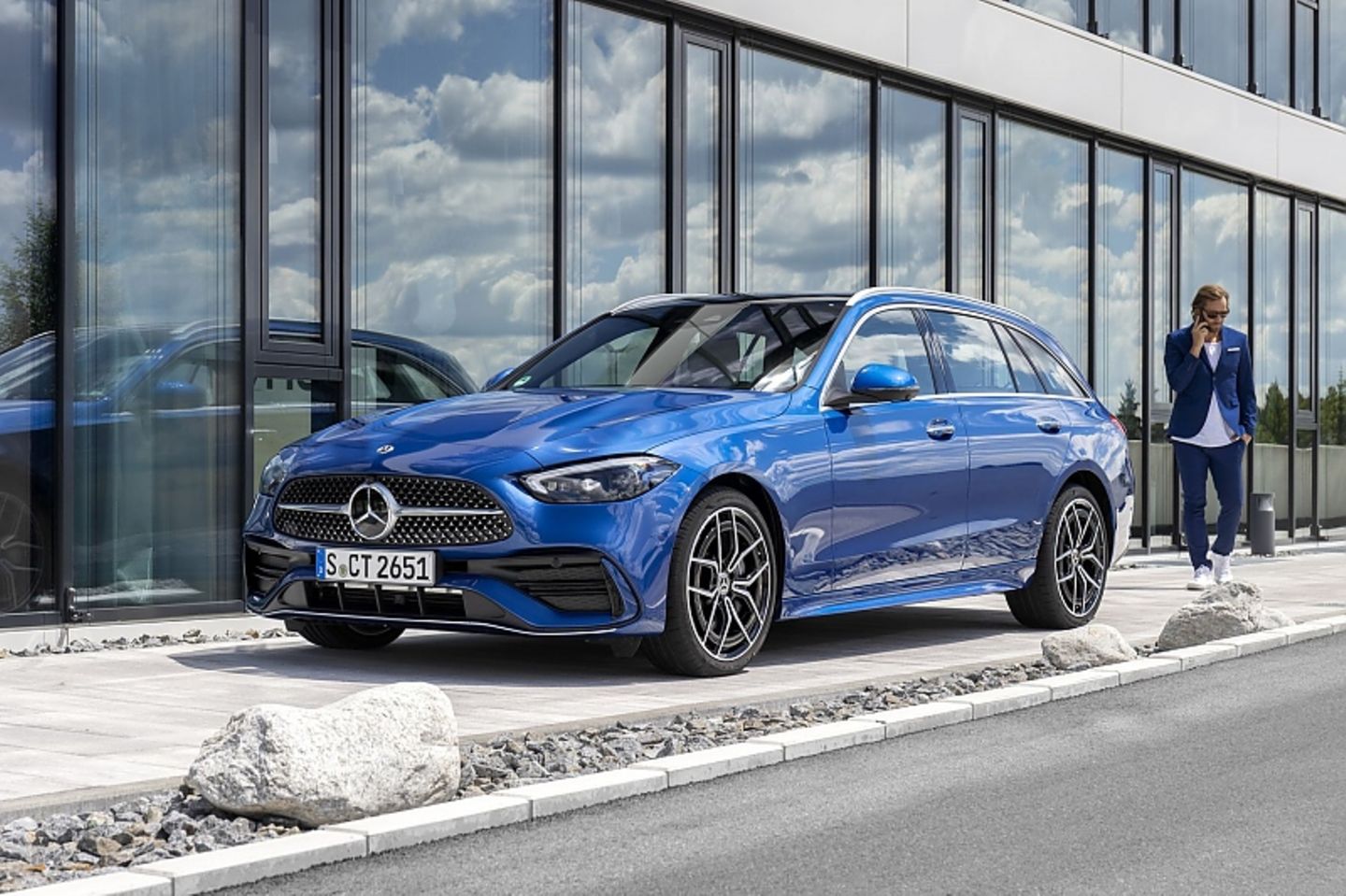 Das Mercedes C 300 d T-Modell ist 4,75 Meter lang