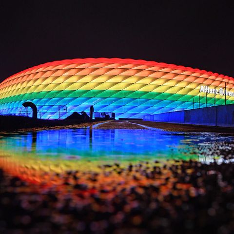 Uefa verbietet beim Spiel Deutschland gegen Ungarn die Beleuchtung der Allianz Arena in Regenbogenfarben