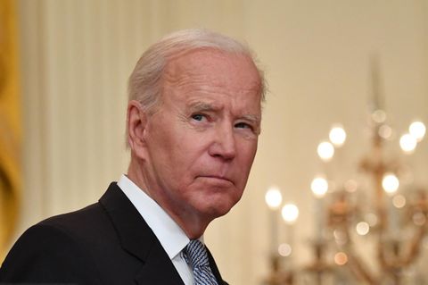 US-Präsident Joe Biden schaut ernst
