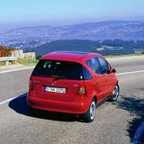 Nicht jedes Sacco-Auto fand ungeteilten Beifall: Mercedes A-Klasse (W168)