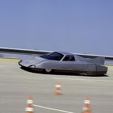 Mercedes C111 III Rekordwagen bei der Rekordfahrt in Nardó im April 1978