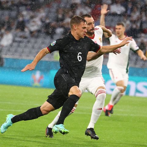 Joshua Kimmich kann sich im EM-Spiel gegen Ungarn nicht durchsetzen