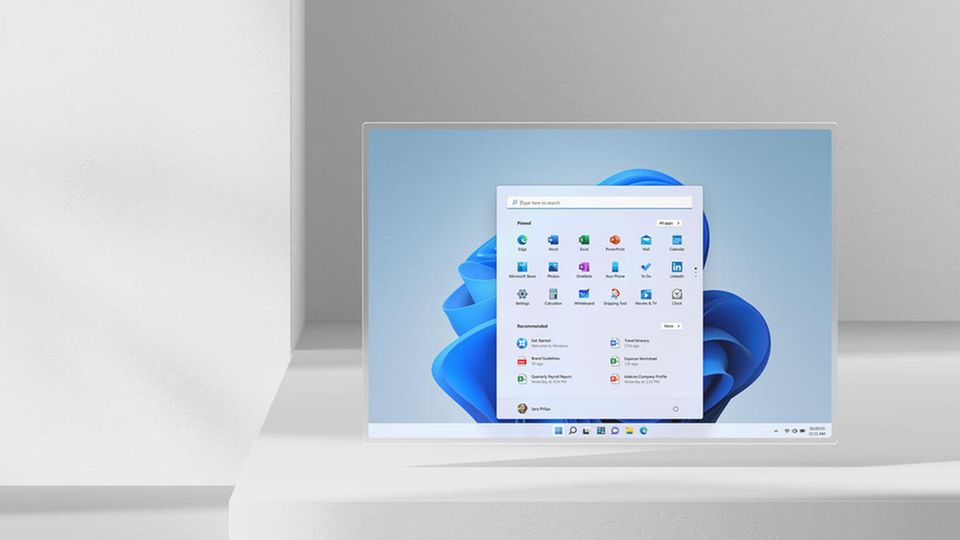 Windows 11: Das neue Start-Menü ist die Änderung, die als erstes ins Auge springt
