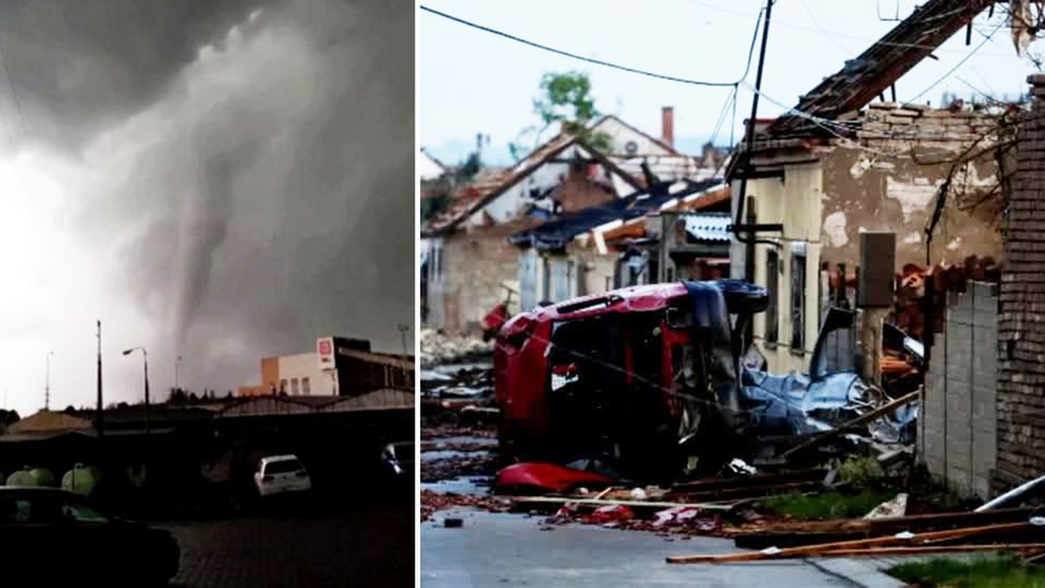 Spur der Verwüstung: Amateuraufnahmen zeigen Tornado in Tschechien – Tote und Verletzte Spur der Verwüstung: Amateuraufnahmen zeigen Tornado in Tschechien – Tote und Verletzte
