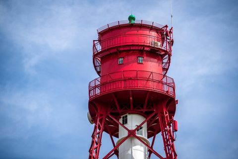 Der obere Teil des Campener Leuchtturms