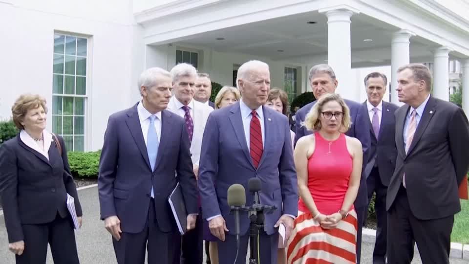 Video: Biden verkündet Einigung über Infrastruktur-Programm Video: Biden verkündet Einigung über Infrastruktur-Programm