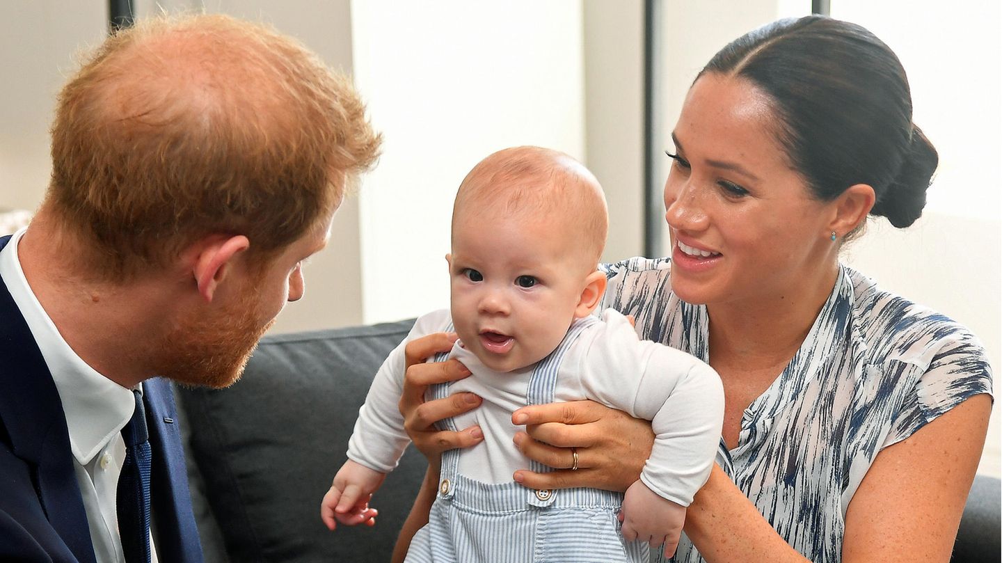 Prinz Harry und Meghan Markle mit ihrem Sohn Archie
