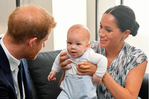 Prinz Harry und Meghan Markle mit ihrem Sohn Archie
