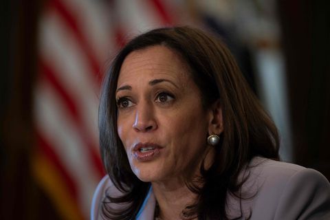 Kamala Harris spricht