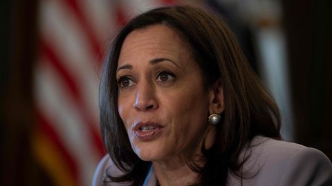 Kamala Harris spricht