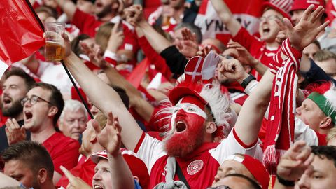 Die Dänen haben vergangenen Dienstag im Parken Stadion lauthals gefeiert 