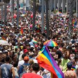 Bei der letzten Pride-Parade in Tel Aviv im Jahre 2019 kamen noch 250.000 Menschen zusammen