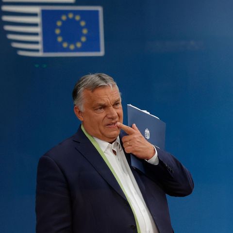 Viktor Orban, Ministerpräsident von Ungarn, verlässt nach dem Gipfel der EU-Staats- und Regierungschefs das Europagebäude