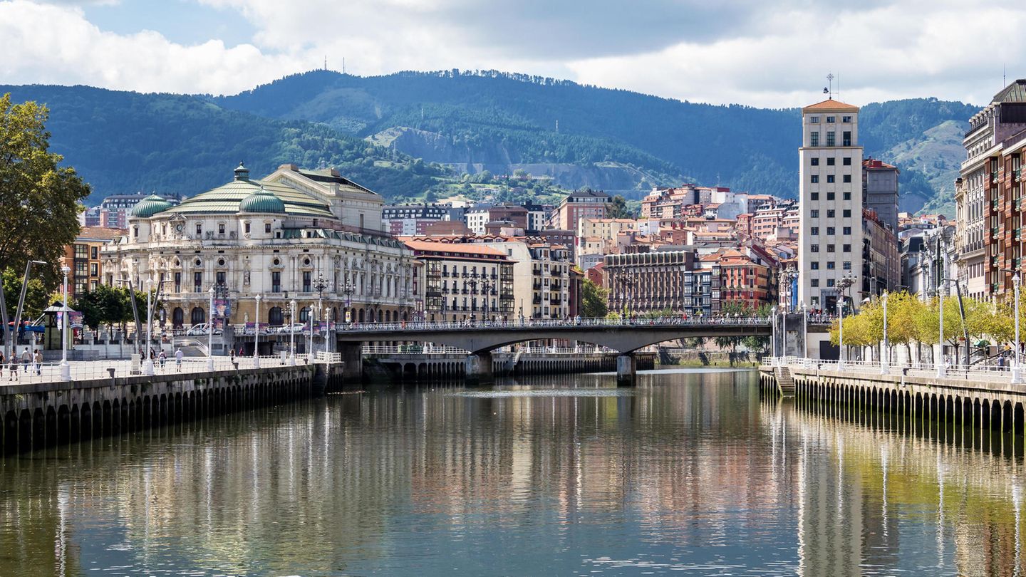 El río Nervio atraviesa Bilbao