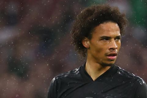 Leroy Sané im schwarzen Trikot im EM-Spiel gegen Ungarn