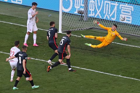 Sarabia (21) erzielte das 1:1 für Spanien gegen Kroatien