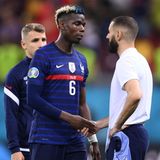 Paul Pogba und Karim Benzema nach dem Spiel