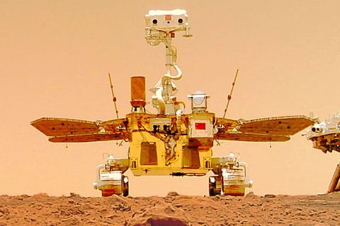 Chinas Rover "Zhurong" grüßt mit Videos vom Mars