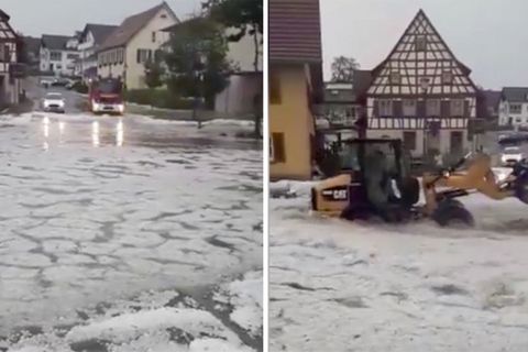 Augenzeugen-Videos zeigen heftige Unwetter-Folgen
