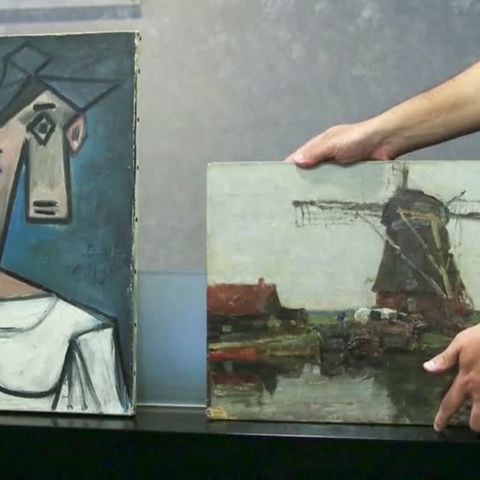 Video: Bilder von Picasso und Mondrian kehren zurück