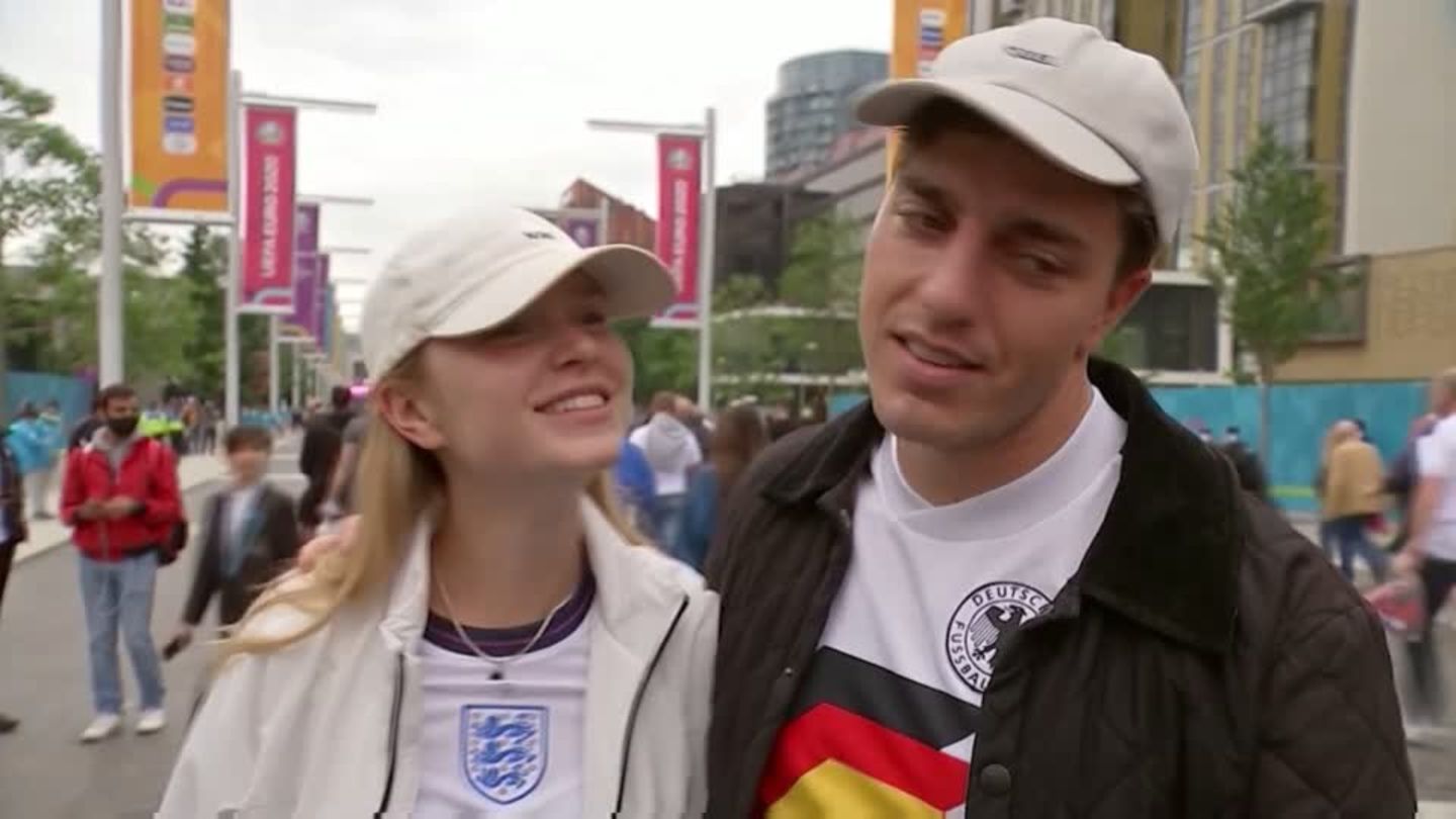 Video: German fans in London kinked after EM-Aus