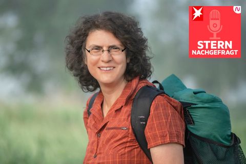Christine Thürmer im Wanderoutift