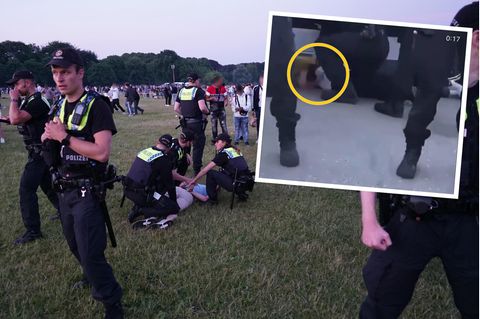 Polizeieinsatz im Hamburger Stadtpark