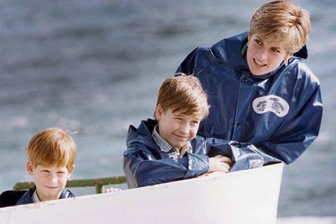 Diana mit William und Harry (v.l.)