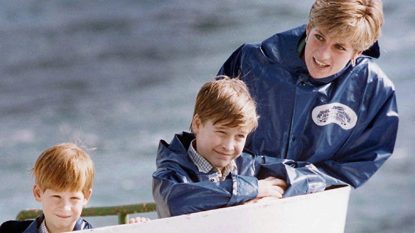 Diana mit William und Harry (v.l.)