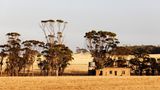Einsam und verlassen: eine Farm in Wongan Hills, Western Australia