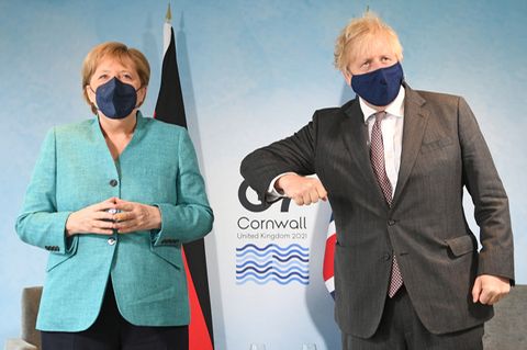 Angela Merkel und Boris Johnson