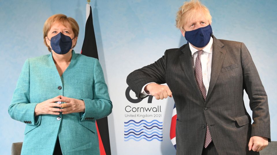 Angela Merkel und Boris Johnson
