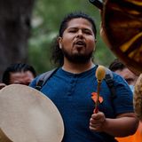 Indigene Trommler in Montreal