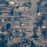 Das durch ein Feuer fast vollständig zerstörte Lytton in Kanada