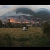 Auch in den sozialen Netzwerken kursierten teils dramatische Bilder, wie dieses auf Facebook geteilte und gegenüber von Lytton aufgenommene Foto zeigt