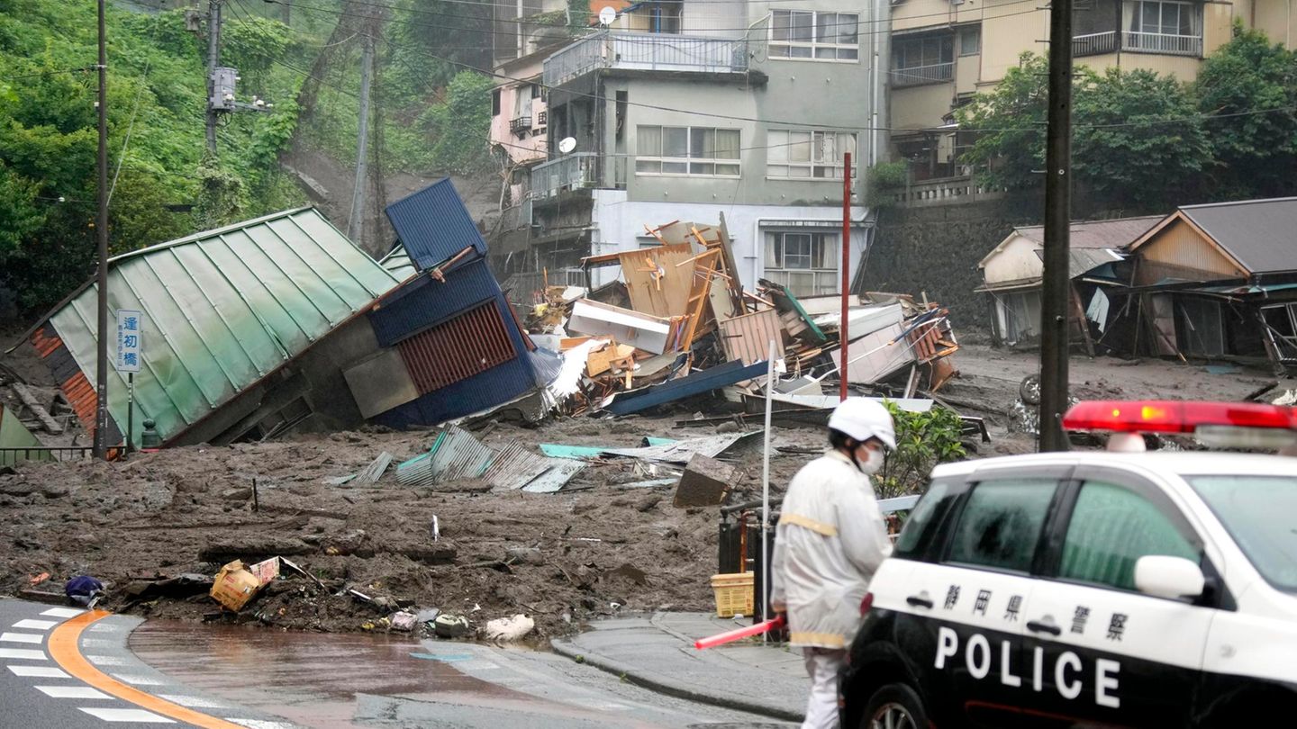 Schlammlawine in Japan