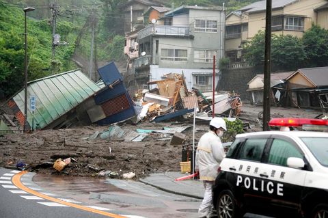 Schlammlawine in Japan
