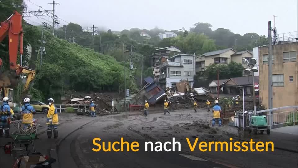 Video: Japan: Suche nach Vermissten