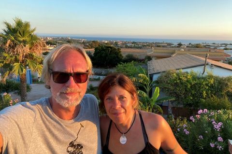 Der Ausblick aufs Meer vom Haus von Alexandra Schölderle und Jean-Michel Chaloupek