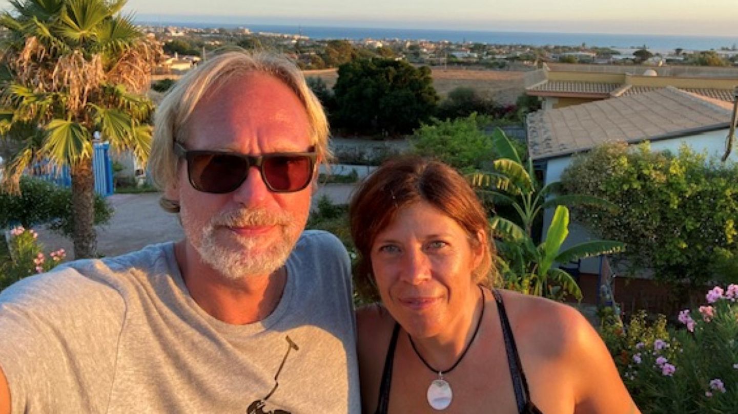 Der Ausblick aufs Meer vom Haus von Alexandra Schölderle und Jean-Michel Chaloupek