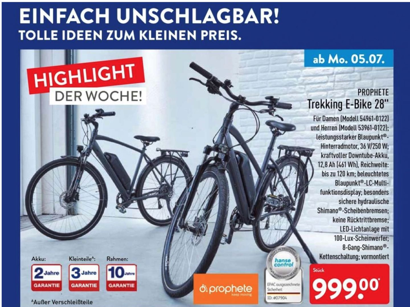 Aldi e bikes store 2019