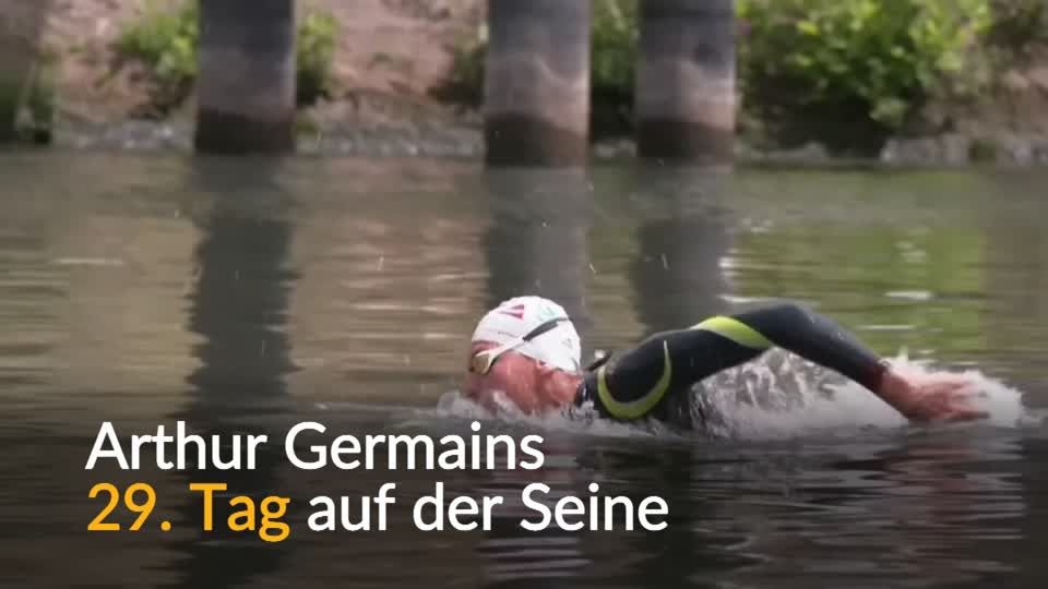 Video: Franzose will 775 Kilometer für saubere Flüsse schwimmen